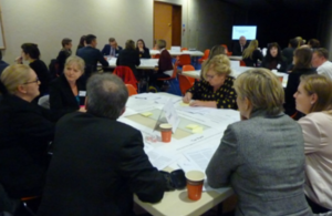 Legal professional at a roadshow event