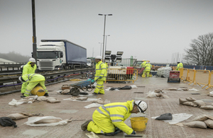 M5 Oldbury repair work