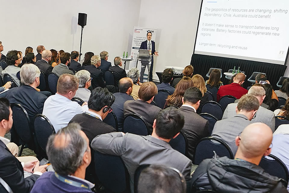 Picture of UK organised seminar at 2018 Expomin Mining Fair.