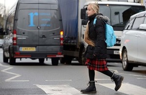 Crossing a road