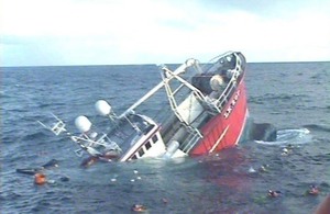 Final sighting of Ocean Way (Photograph: RNLI)