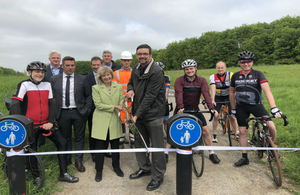 Cycle path opening ceremony