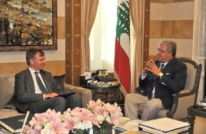 British Ambassador and interior minister Machnouk