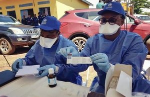 UK aid funded Ebola vaccine is now being used to help tackle the outbreak in DRC. Picture: WHO