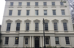 An exterior image of the Royal College of Defence Studies in London