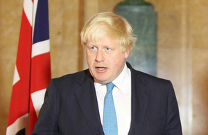 Foreign Secretary Boris Johnson