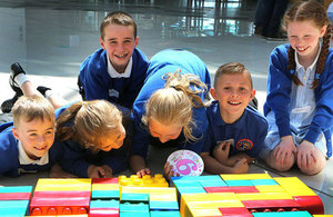 Children playing with LEGO®.