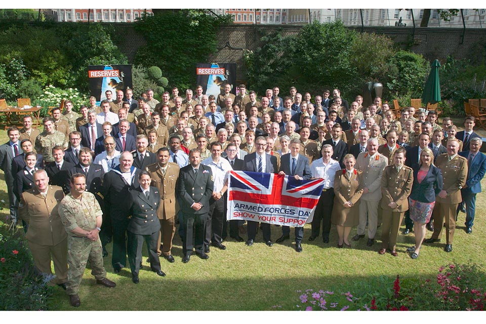 Civil Servant Reservists in the 10 Downing Street gardens