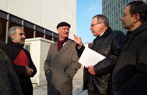 David Willetts visiting the Science University Pierre & Marie Curie, Paris, 17 January 2013