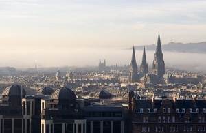 view across Edinburgh