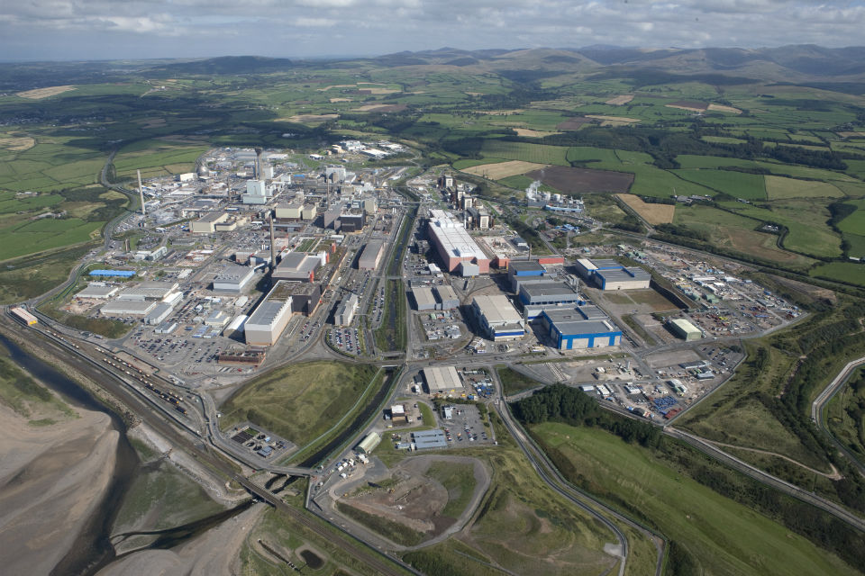 Aerial photo of Sellafield