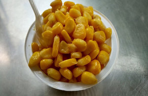 Picture of sweetcorn in a bowl