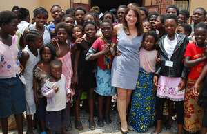 International Development Minister Lynne Featherstone in Zambia. Credits: Emily Travis/DFID