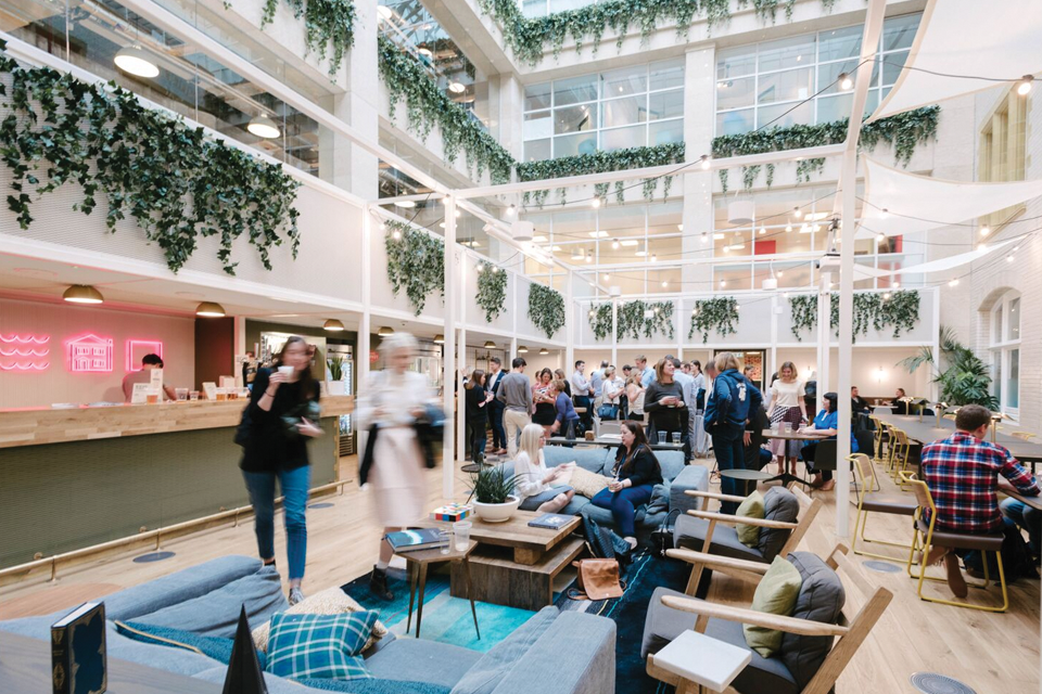People meeting inside a building in London