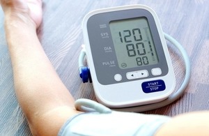 A blood pressure and heart rate monitor via Seasontime at Shutterstock.