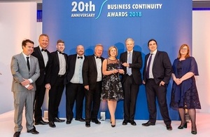 The Civil Nuclear Constabulary (CNC), in partnership with CMAC Business Continuity Transport, were the proud winners of the Strategy in Partnership award at the CIR Magazine Business Continuity Awards