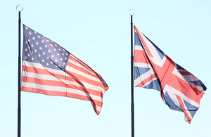 UK and USA flags