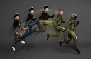 Royal Air Force Pilot transforms from a highland drummer into a Typhoon pilot