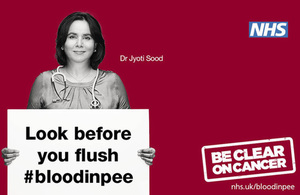 Look before you flush campaign logo