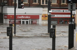 Rochdale during the Boxing Day 2015 floods