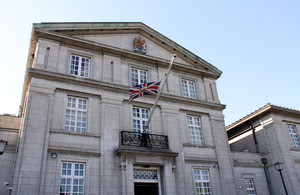 Embassy flags are being flown at half-mast