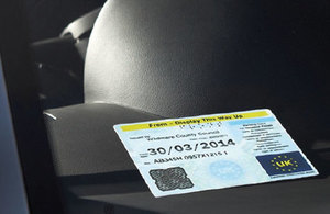 Image of the Blue Badge in a car.