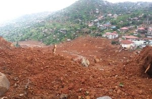 Destruction of landslide