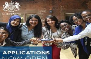 Applications for Chevening Scholarships open 6 August 2018