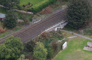 Bridge on which near miss occurred (courtesy of Network Rail)