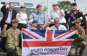 Military personnel supporting Armed Forces Day at HMS Caledonia in Scotland (library image) [Picture: Mark Owens, Crown copyright]