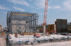 Construction on a Magnox site