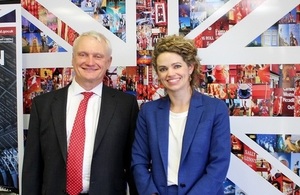 Minster Stuart and British High Commissioner to New Zealand Laura Clarke