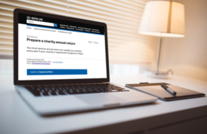 Photograph of annual return homepage