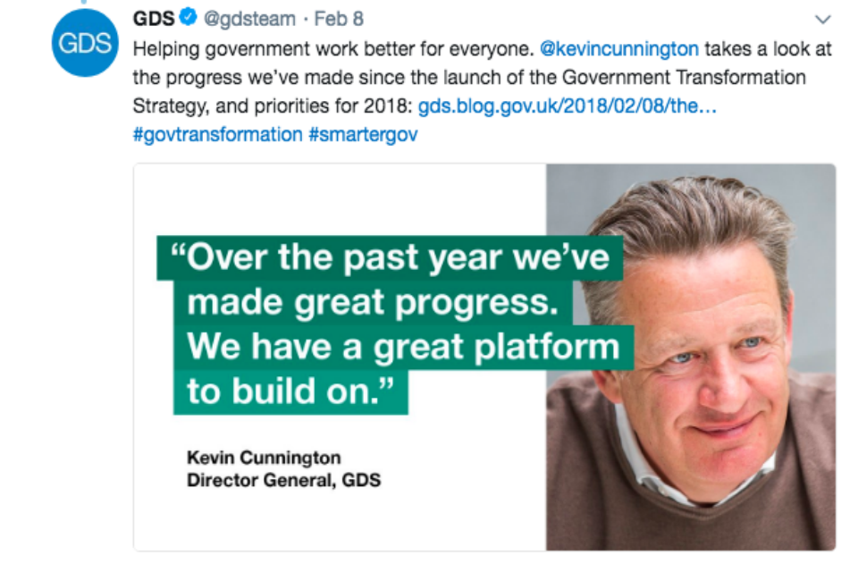 Kevin Cunnington transformation strategy launch tweet