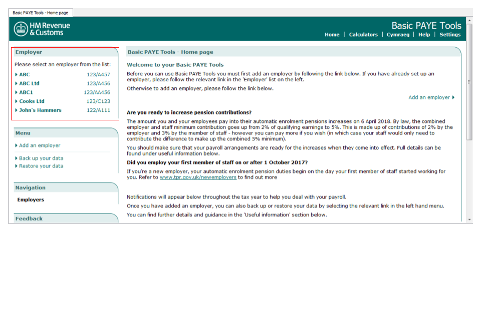 Employer selection
