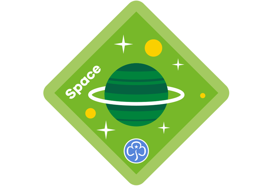Image of Girlguides space badge