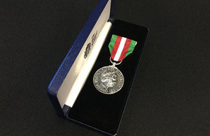 Picture of the Merchant Navy Medal.