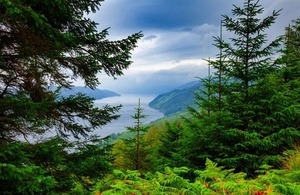 Moody sky over Loch Lomond and Trossachs National Park in Scotland By Dmitry Naumov at Shutterstock