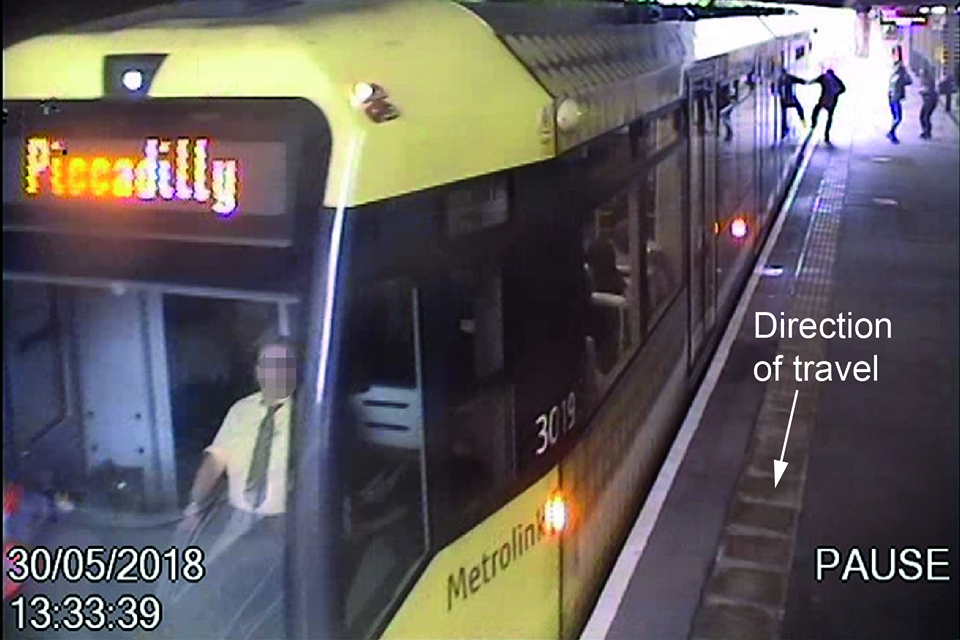 Passenger trapped in tram doors and dragged at Bury tram stop, Greater