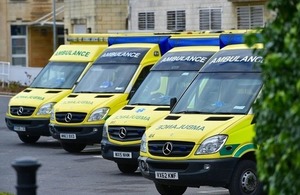 Ambulances outside the Royal United Hospital via 1000 Words at Shutterstock