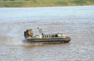 Amphibious vehicles, used for patrolling and support of the armed forces in the fight against drug trafficking and terrorism