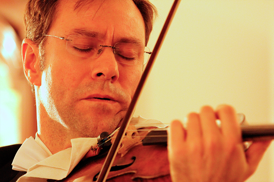 Orchestra leader and violinist Pieter Schoeman