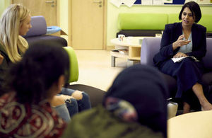 Sara Khan speaking in Newcastle