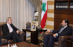 Chris Rampling with Saad Hariri