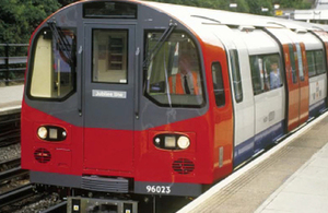 Image of Jubilee line train (not train involved in incident)