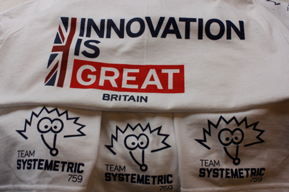 Innovation is GREAT Britain t-shirts with the team logo