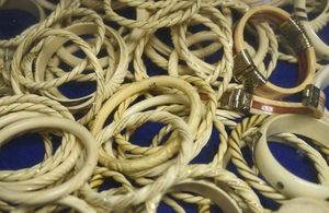 Ivory rings seized at Heathrow Airport by Border Force