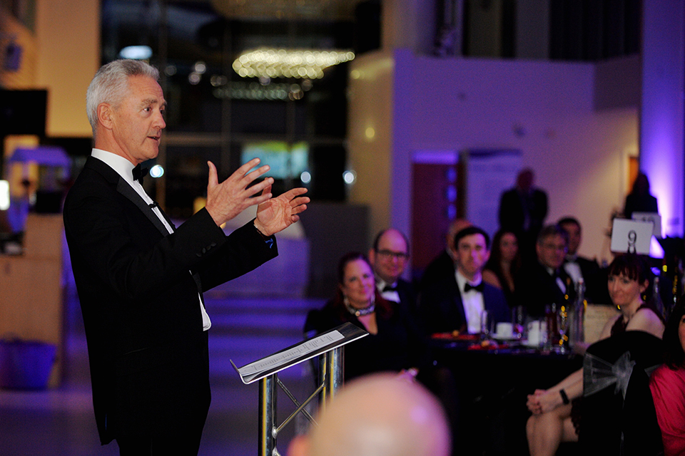 NDA CEO David Peattie addresses guests