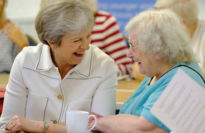 PM Theresa May launching the Loneliness Strategy