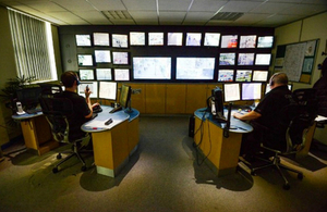 Staff in a control room